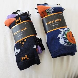 Sock Hub Ladies Crew Halloween Themed Socks - Multi-Color